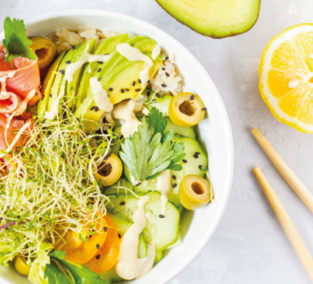 Poke Bowl aux graines germées